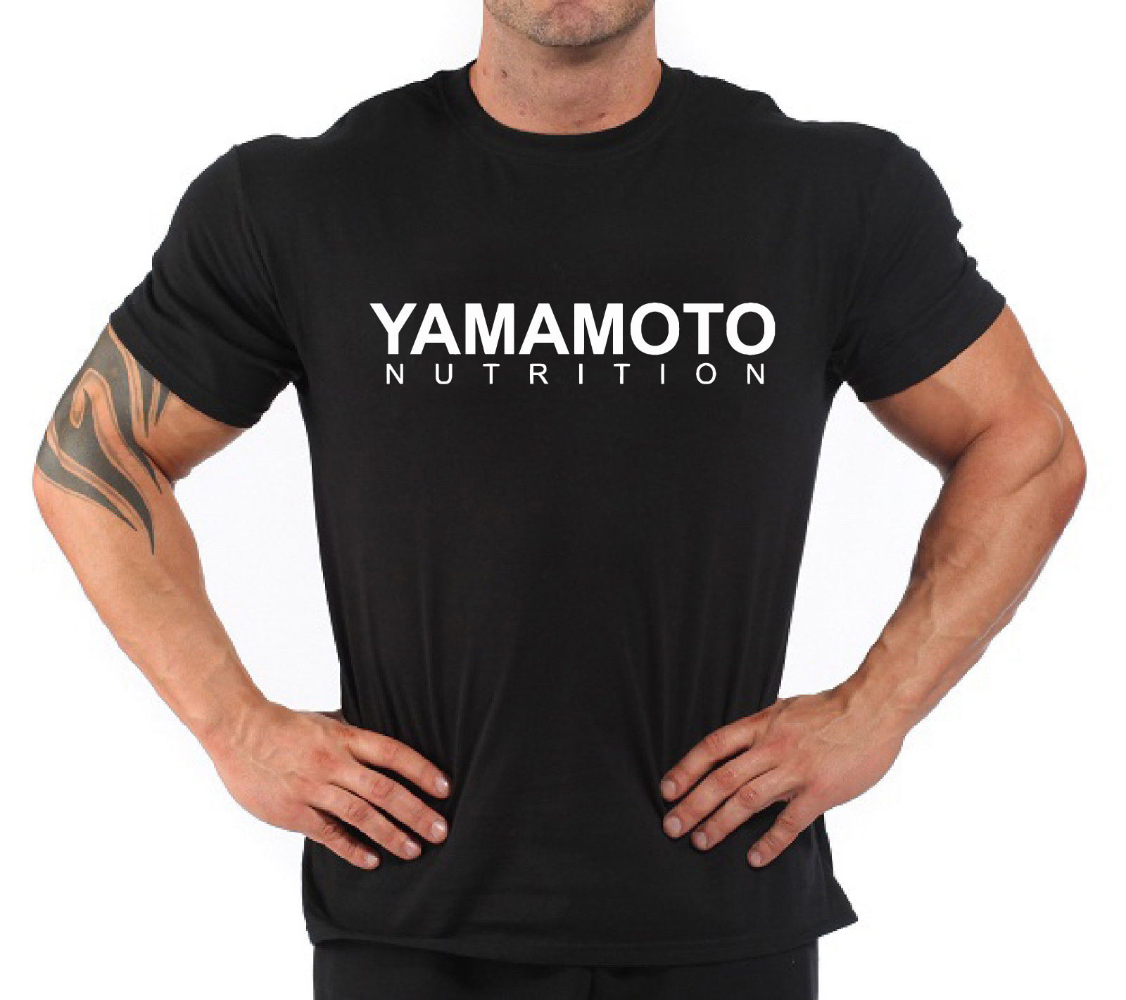 Nutrition & Fitness Coaching Fulham - ボディビルディング フィットネス ジム Tシャツ「山本栄養」