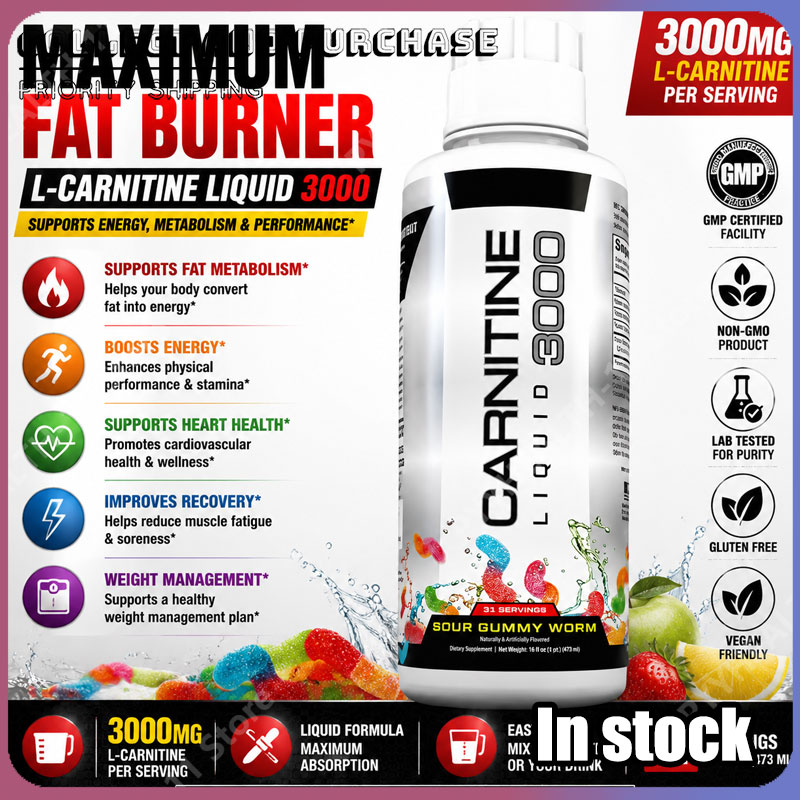 L-Carnitine Liquid - ワークアウトのエネルギー、代謝サポート、フィットネスルーチンの向上のためのビタミンブレンド配合濃縮液体L-カルニチンフォーミュラ