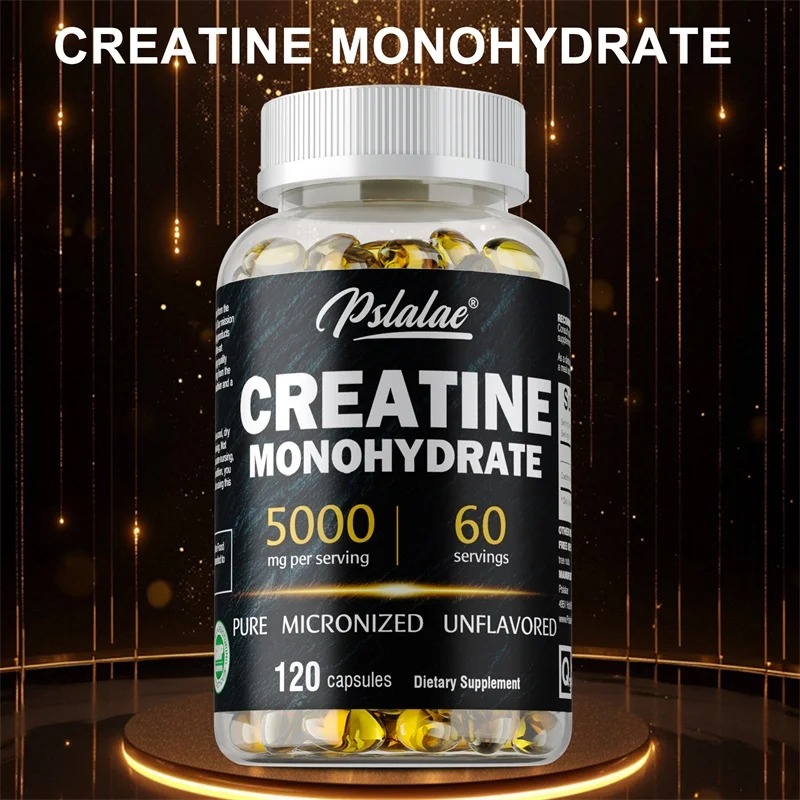 Pre Workout Supplement - クレアチン一水和物カプセル - 筋力強化、疲労軽減、エネルギー生産促進、パフォーマンス向上