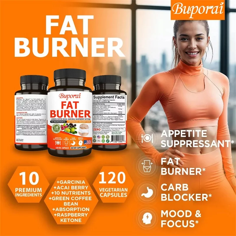 脂肪燃焼カプセル - 健康的な体重管理、減量、代謝促進、食欲 - Green Tea Extract Fat のレビューと価格