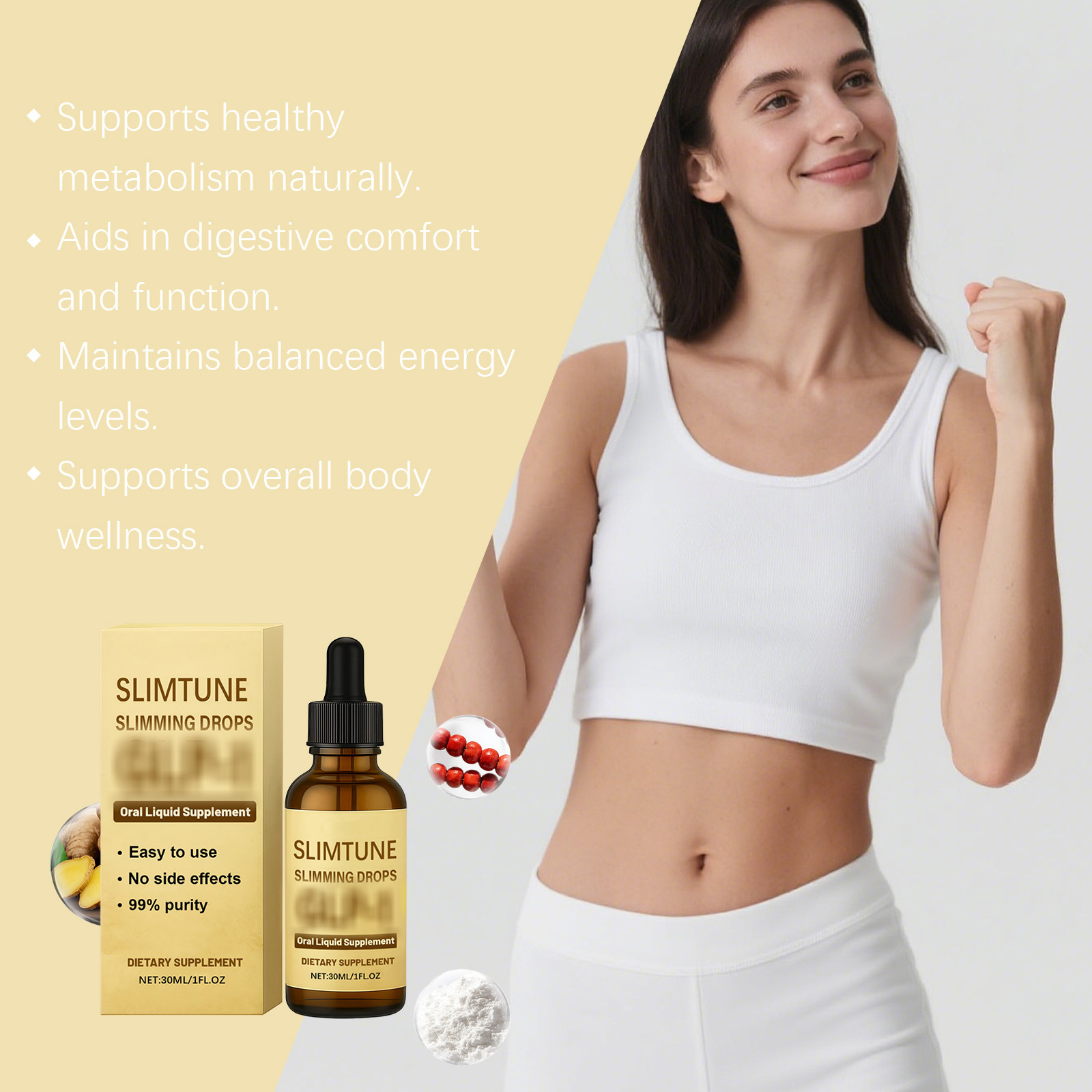 ボディマネジメントドロップス 体重減少 脂肪燃焼 痩身サプリ - Nutrition One Fitness のレビューと価格