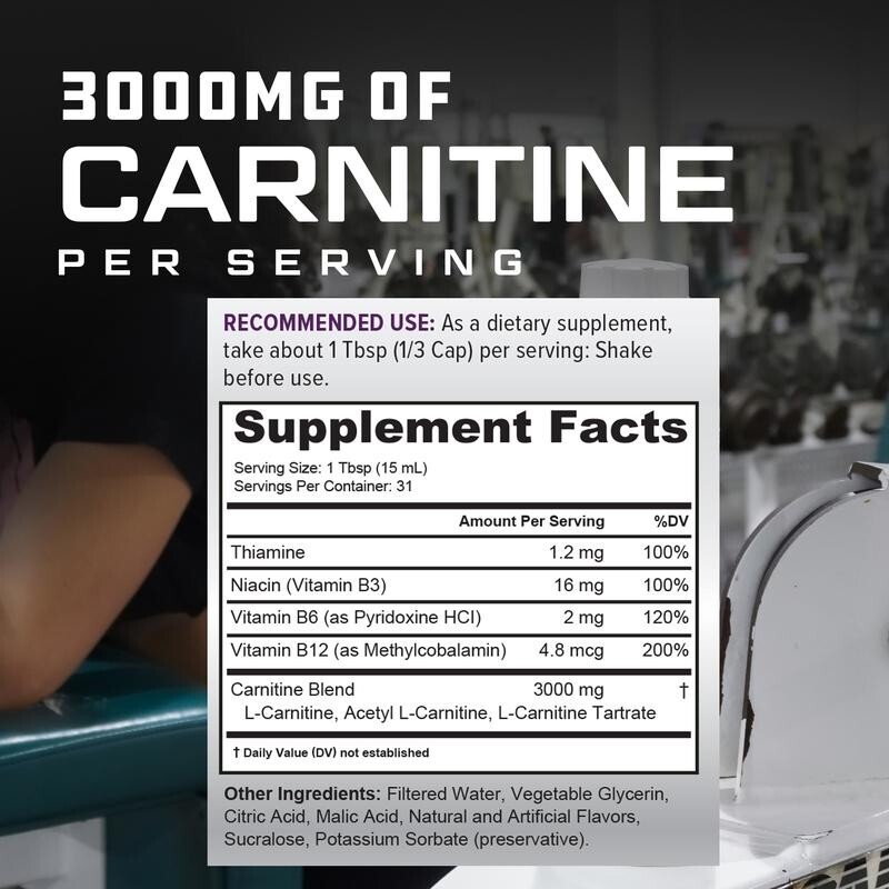 液体L-カルニチンサプリメント - 脂肪代謝、細胞エネルギー - L-Carnitine Liquid のレビューと価格