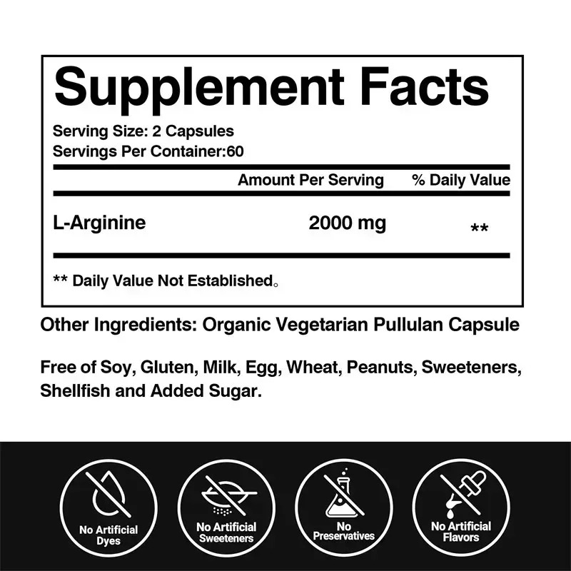 L-アルギン酸カプセル - 大人向けに、血行促進、運動持久力 - Pre Workout Supplement のレビューと価格
