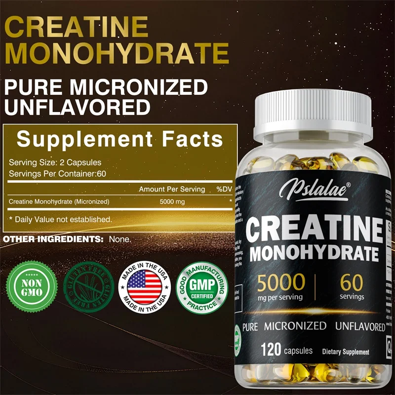 クレアチン一水和物カプセル - 筋力強化、疲労軽減、エネルギ - Pre Workout Supplement のレビューと価格