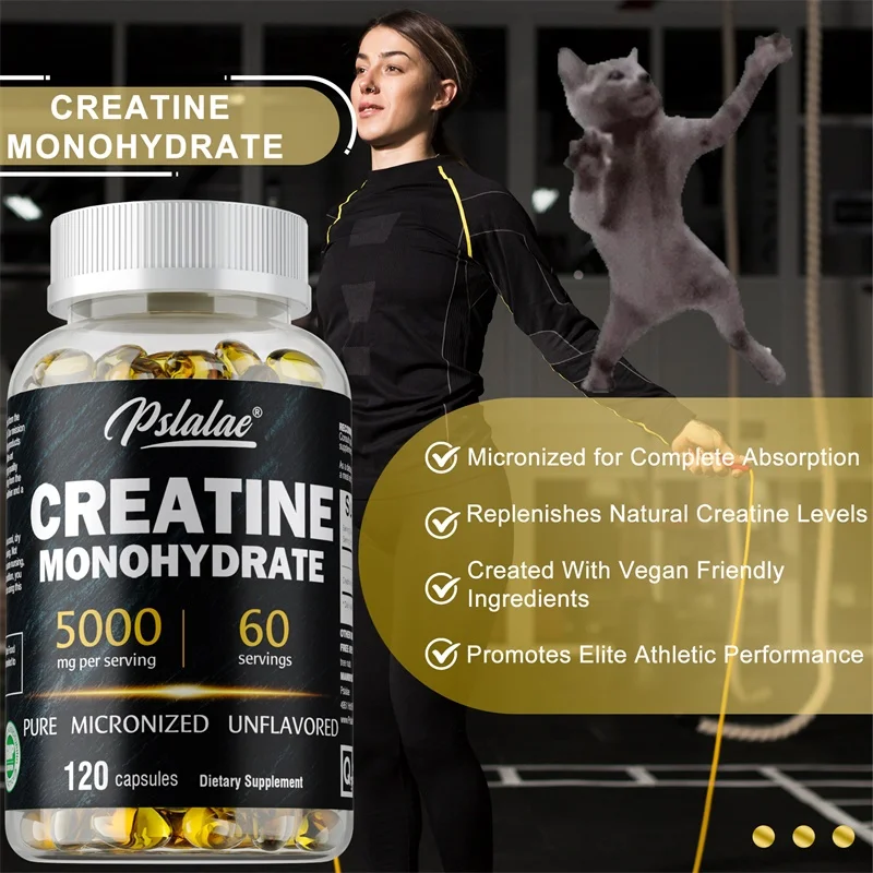 クレアチン一水和物カプセル - 筋力強化、疲労軽減、エネルギ - Pre Workout Supplement のレビューと価格
