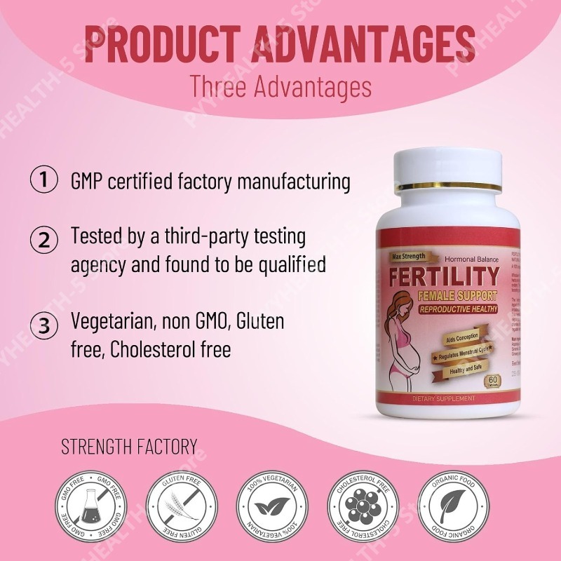 女性用妊活タブレット、女性用産前ビタミンサプリメント、排卵と - Pre Workout Supplement のレビューと価格