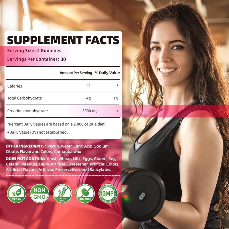 男性と女性のためのクレアチンモノハイドレートグミ - エネル - Pre Workout Supplement のレビューと価格