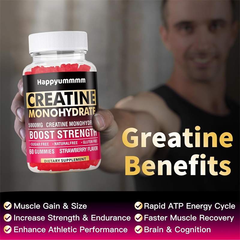 男性と女性のためのクレアチンモノハイドレートグミ - エネル - Pre Workout Supplement のレビューと価格