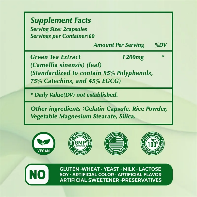 EGCG 緑茶エキス - 代謝を促進し、健康的な脂肪燃焼をサ - Green Tea Extract Fat のレビューと価格